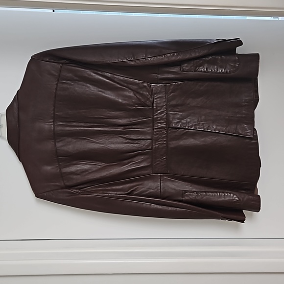 Vintage 1980s leather jacket, S-M - Picture 3 of 11